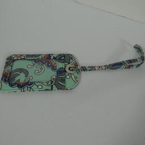 Vera Bradley Fan Flowers Pattern Luggage Id Tag